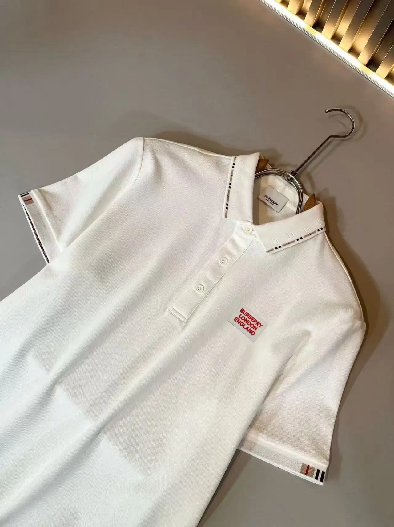 P125， Bur*erry * 2026 New Arrival Polo ， ！ , ！ ！ Breathable , ！ logo ！ ! ！ Premium .Size:M-4XL